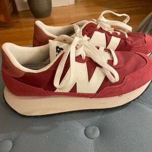 EUC New Balance suede and fabric uppers